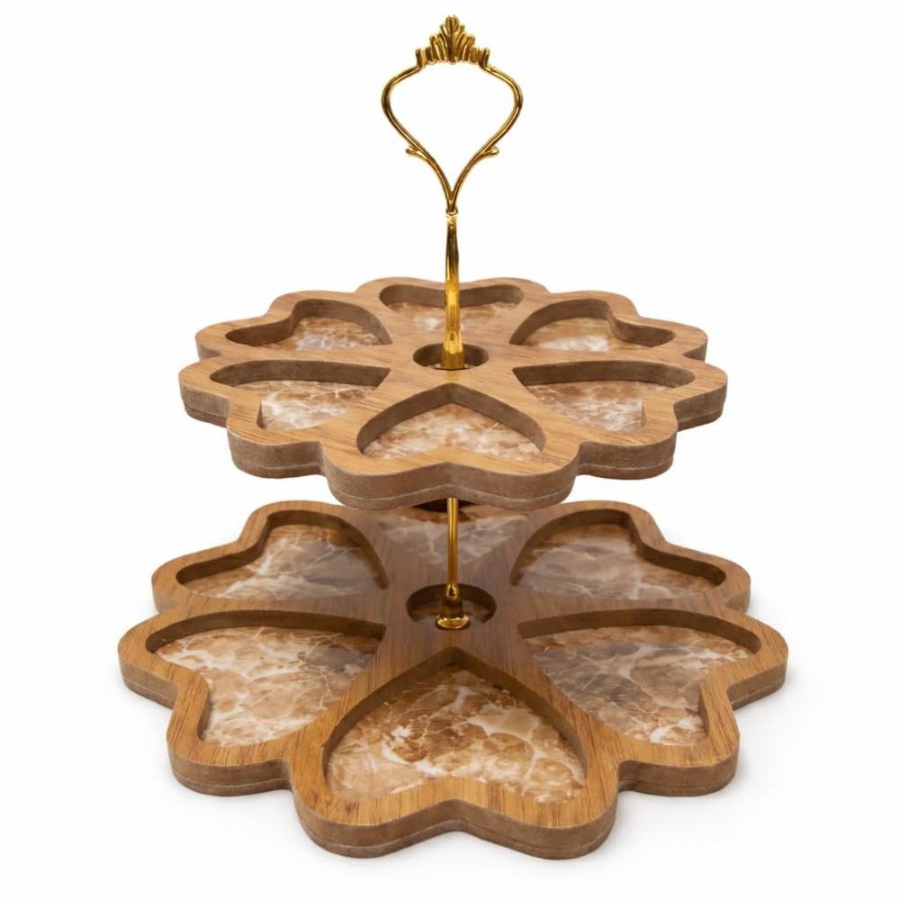 A multi-tiered display stand for sweets, nuts, and fruits, shaped like flowers._thumbnail_1