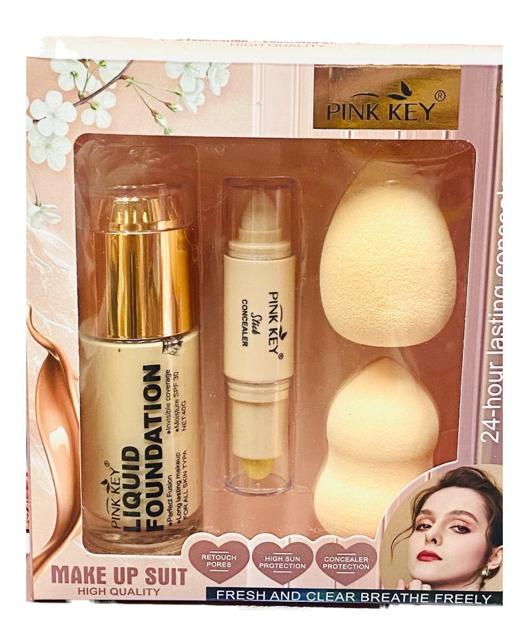 Makeup set, foundation, concealer, and two makeup sponges_thumbnail_0