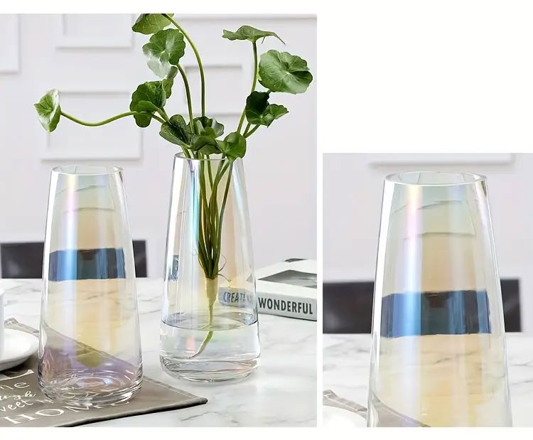 A wide selection of glass vases in various sizes and colors_thumbnail_1