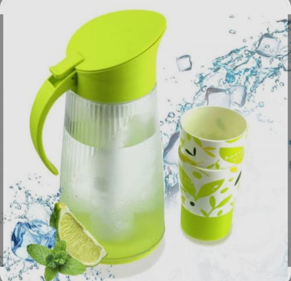 Water pitcher with shatterproof cups_thumbnail_0