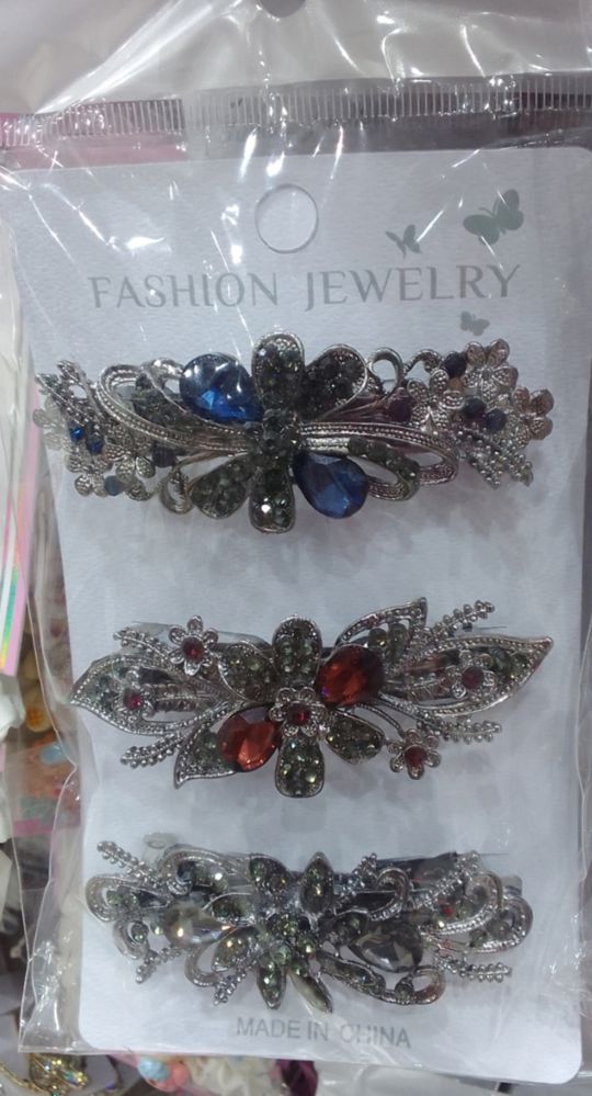 A set of hair clips