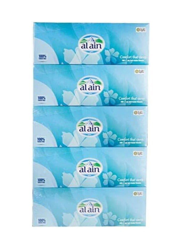 5 علب مناديل 