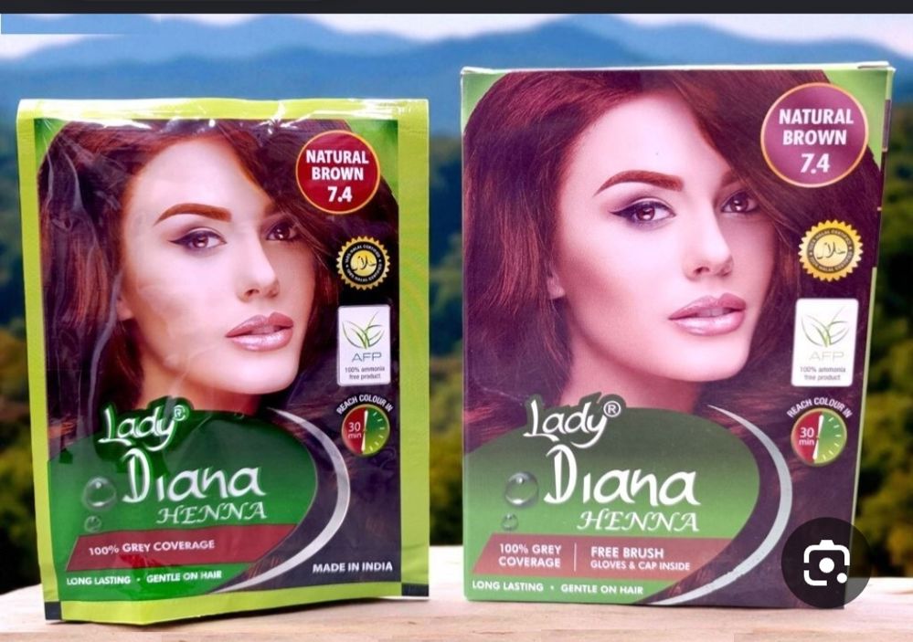 Natural brown hair dye