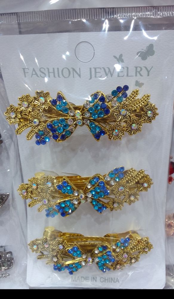 A set of hair clips
