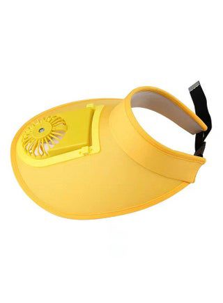 Rechargeable hat fan