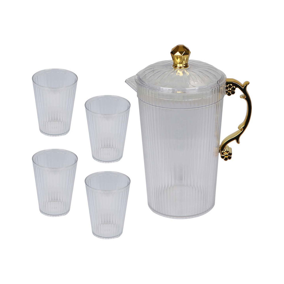 Plastic water jug ​​with cups_thumbnail_1