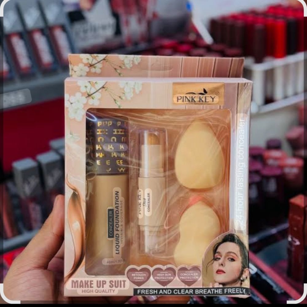 Makeup set, foundation, concealer, and two makeup sponges_thumbnail_1