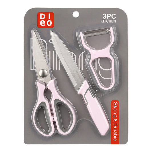 Kitchen utensil set consisting of a knife, scissors, and peeler_thumbnail_1