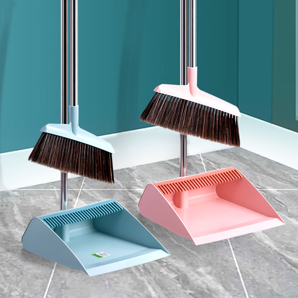 Plastic broom and dustpan set_thumbnail_0